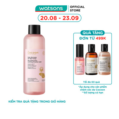 Nước Tẩy Trang Cocoon Sen Hậu Giang 500ml