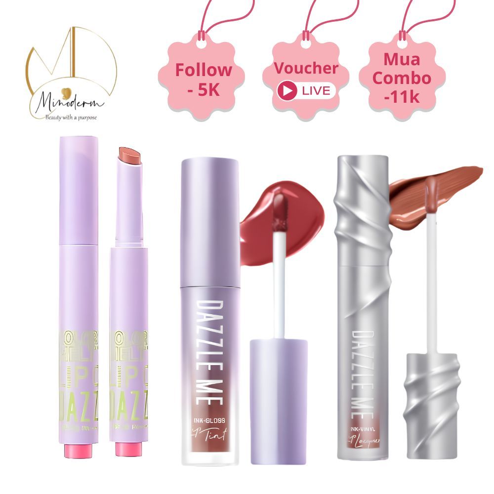 Ảnh 4 của Son kem bóng Dazzle Me Ink-Vinyl Lip Lacquer lâu trôi mịn màng kháng nước, ngọt ngào, 2.5ml