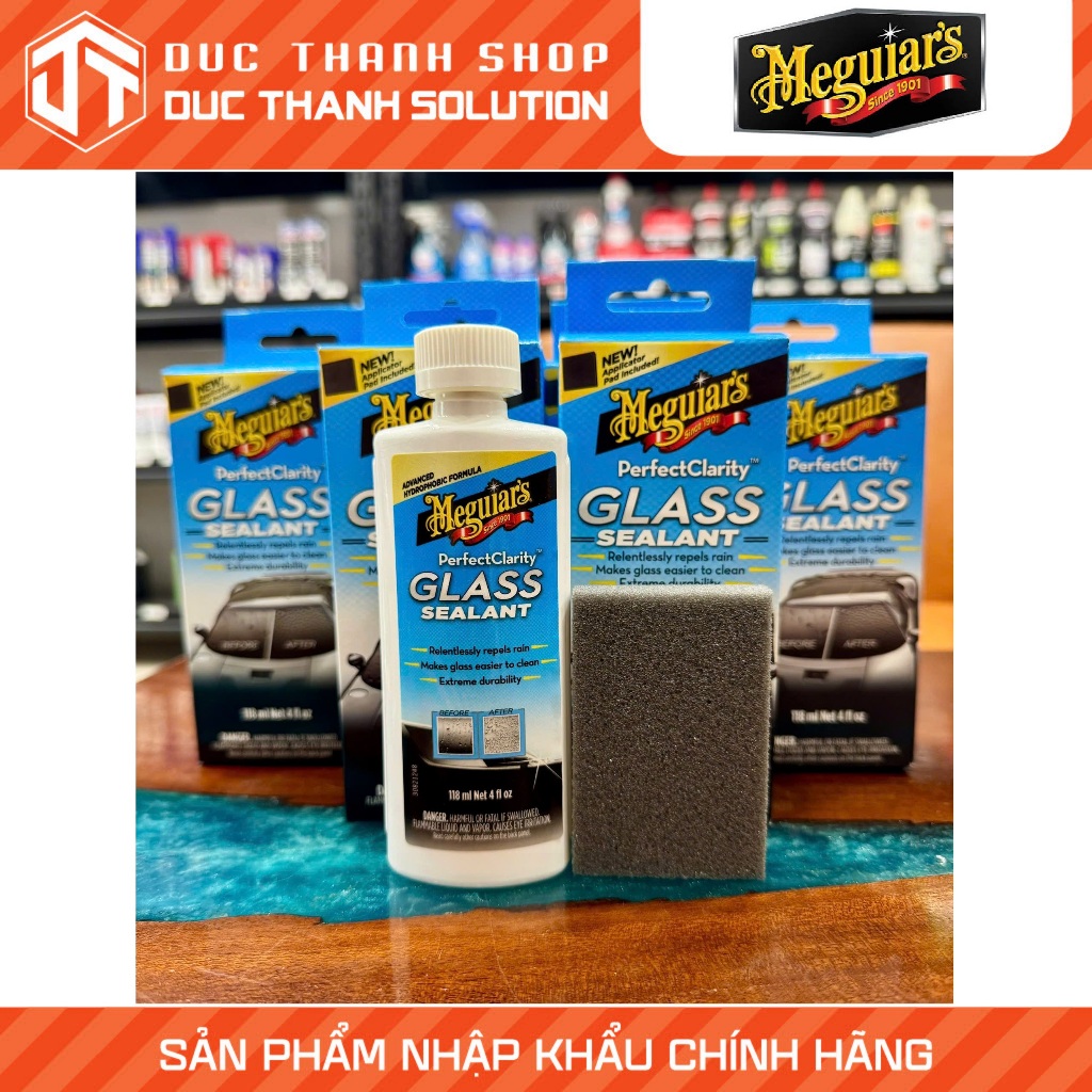 PHỦ CHỐNG BÁM NƯỚC TRÊN KÍNH XE MEGUIAR'S GLASS SEALANT G8504 118ML