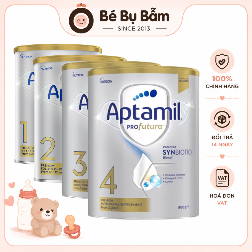 ✅ [TEM BẮC NAM] Sữa Aptamil Profutura Úc Synbiotic Số 1, 2, 3, 4 – Chính Hãng, có tem phụ công ty