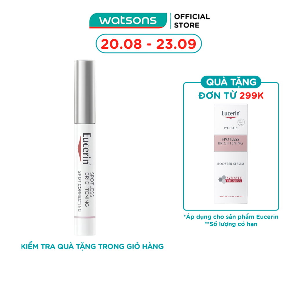 Bút Chấm Eucerin Giảm Đốm Nâu Và Thâm Nám Sau 2 Tuần Spotless Brightening Spot Corrector 5ml