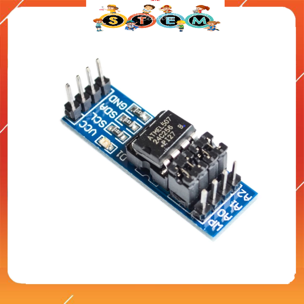 [Stem A-Z][G210] Module Lưu Trữ EEPROM Giao Tiếp I2C, Module Bộ Nhớ AT24C256