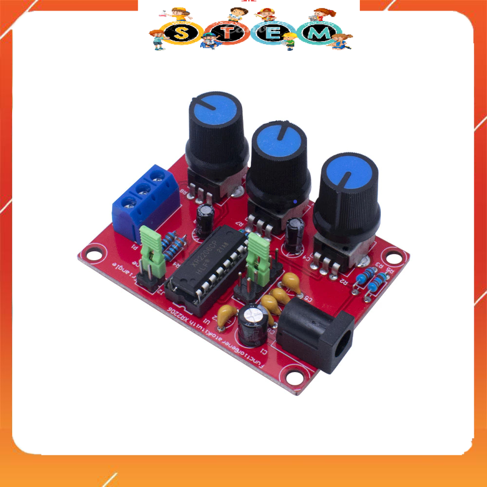 [Stem A-Z][G86] Mạch Phát Xung Sin Tam Giác Vuông Có Điều Chỉnh Tần Số 1Hz - 1MHz XR2206