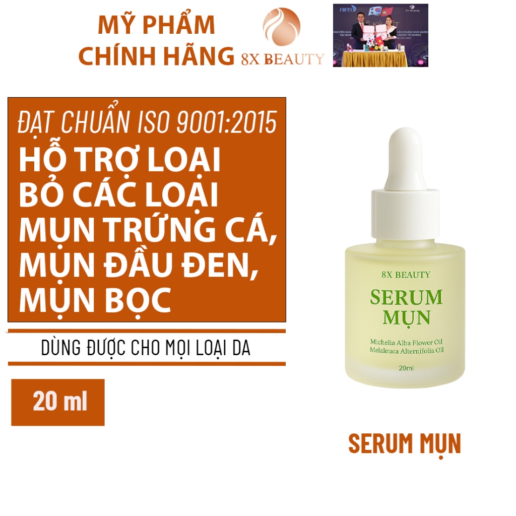 Serum Mụn 8x Beauty Làm Mờ Các Loại Mụn, Mờ Thâm 20ml