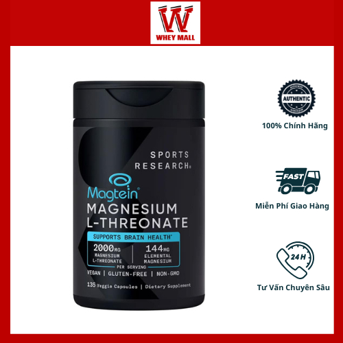 Magie SR Magtein Magnesium L-Threonate 2000mg 135 viên