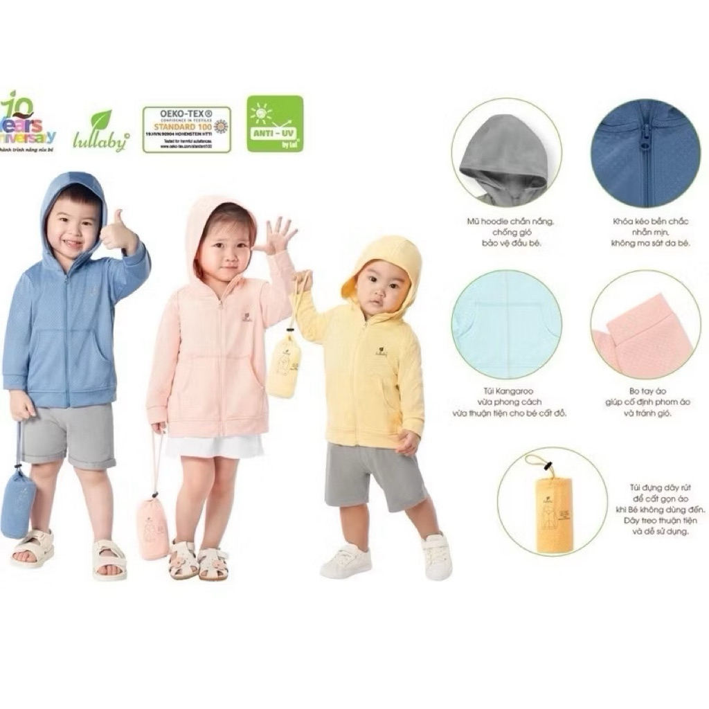 [LULLABY] Áo khoác chống nắng Lullaby cho bé