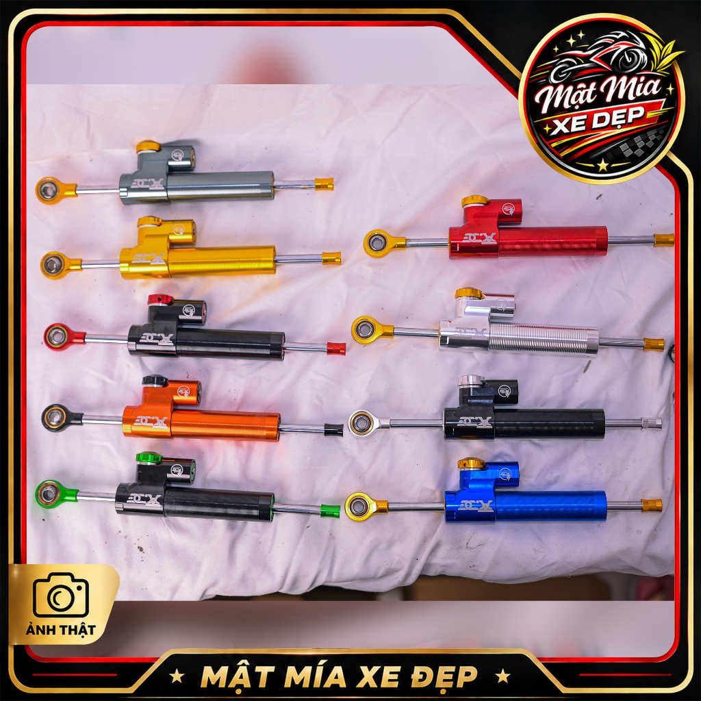 Trợ Lực Tay Lái Xe Máy 70mm Mẫu 1 Nhiều màu - Steering Damper Chỉnh Nặng Nhẹ Racing Độ Kiểng