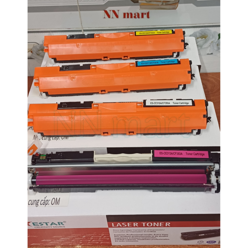 Hộp mực in màu, cụm drum máy HP CP1025, 1025NW, MFP M175A, M275, M176N, M177FW, 126A  (CE310A, CE311