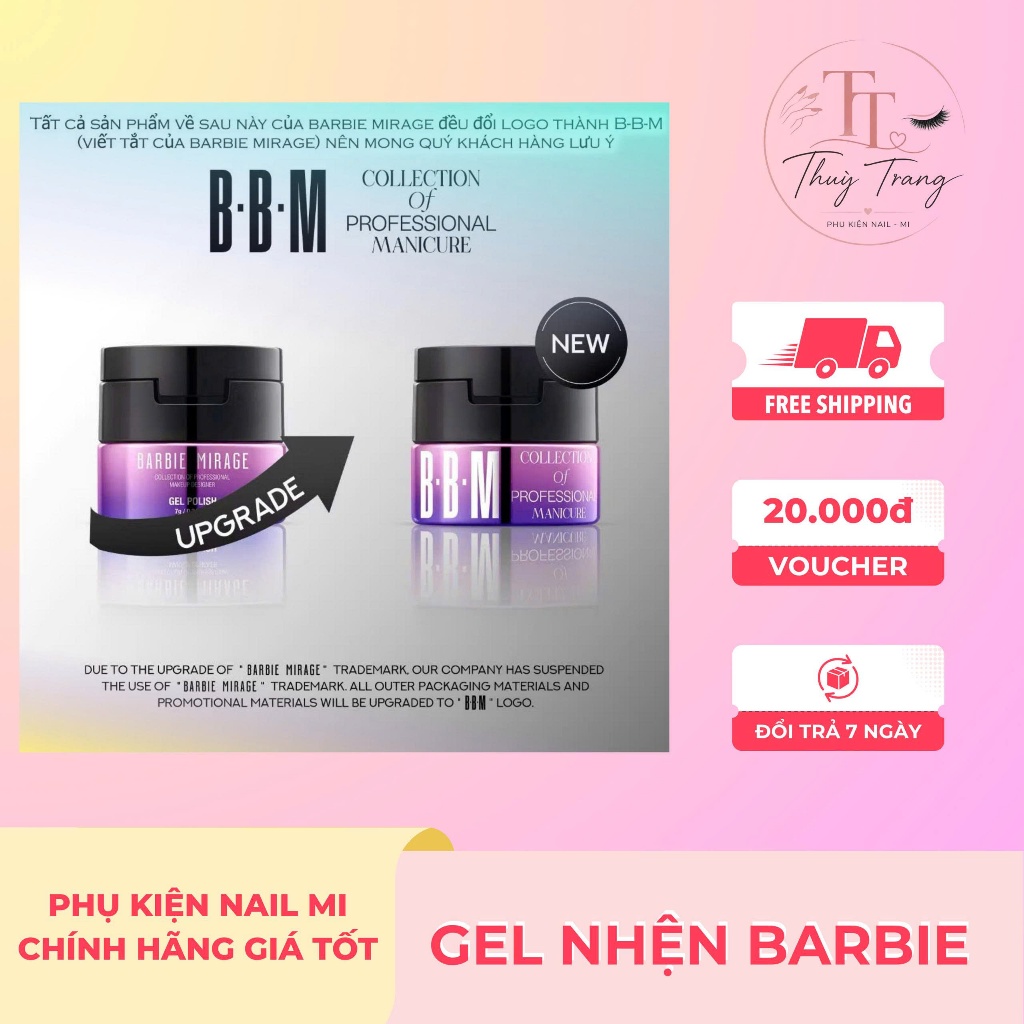 Gel mạng nhện BARBIE MIRAGE trắng đen, gel nhện barbie mirage, gel nhện cao cấp