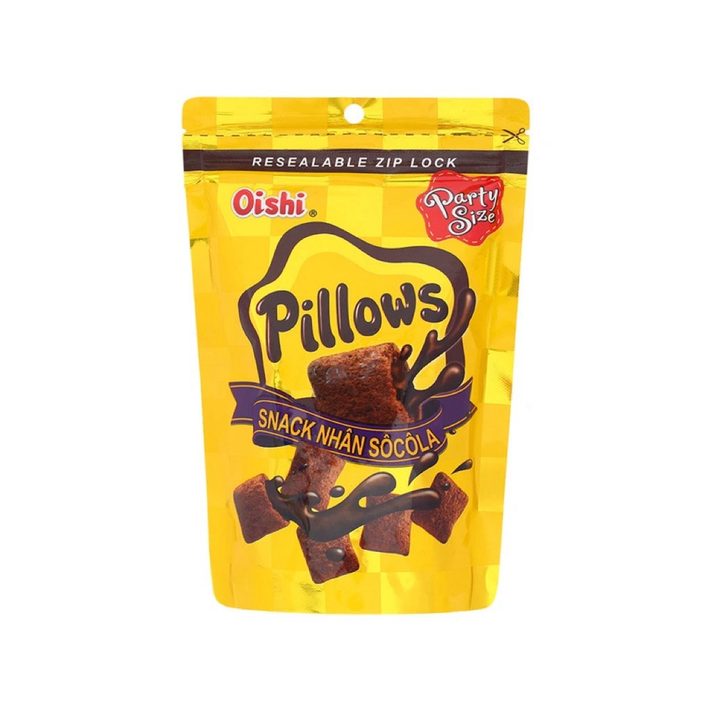 Snack socola Oishi Pillows gói 80g