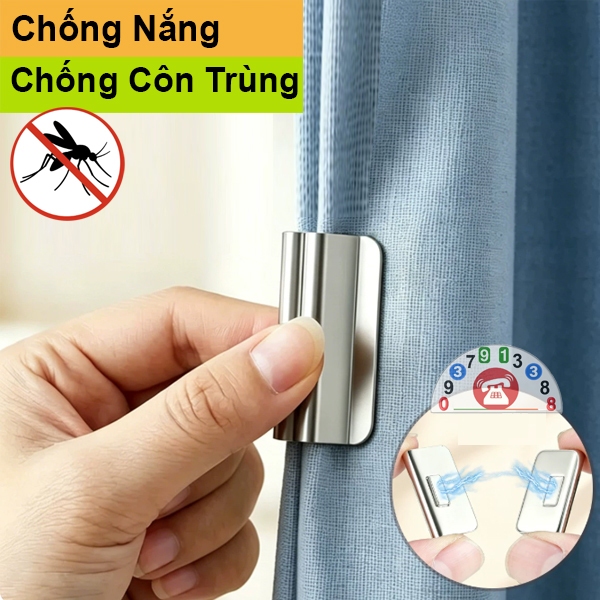 Móc Cài Rèm Cửa Chống Nắng Móc Vén Rèm Cửa Sổ Chốt Cài Cửa