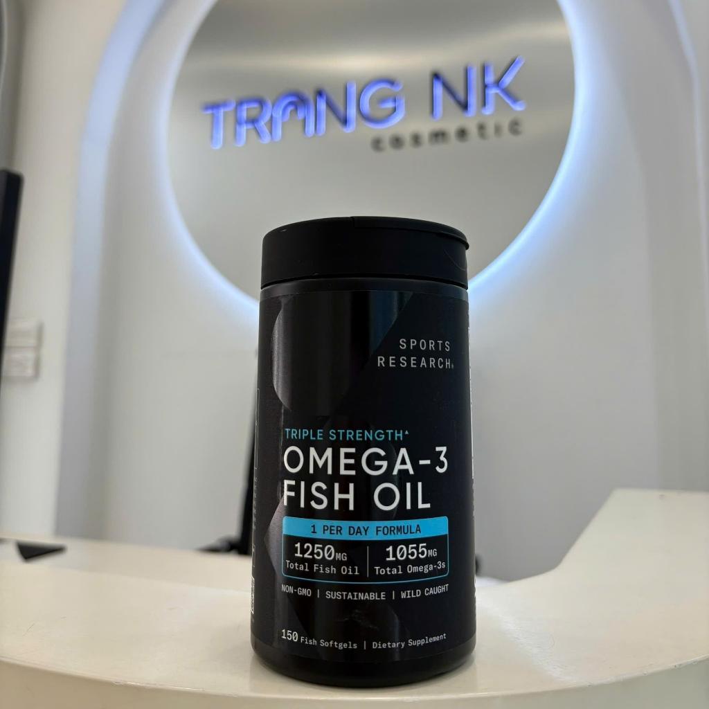 Dầu Cá Sports Research Triple Strength Omega-3 Fish Oil