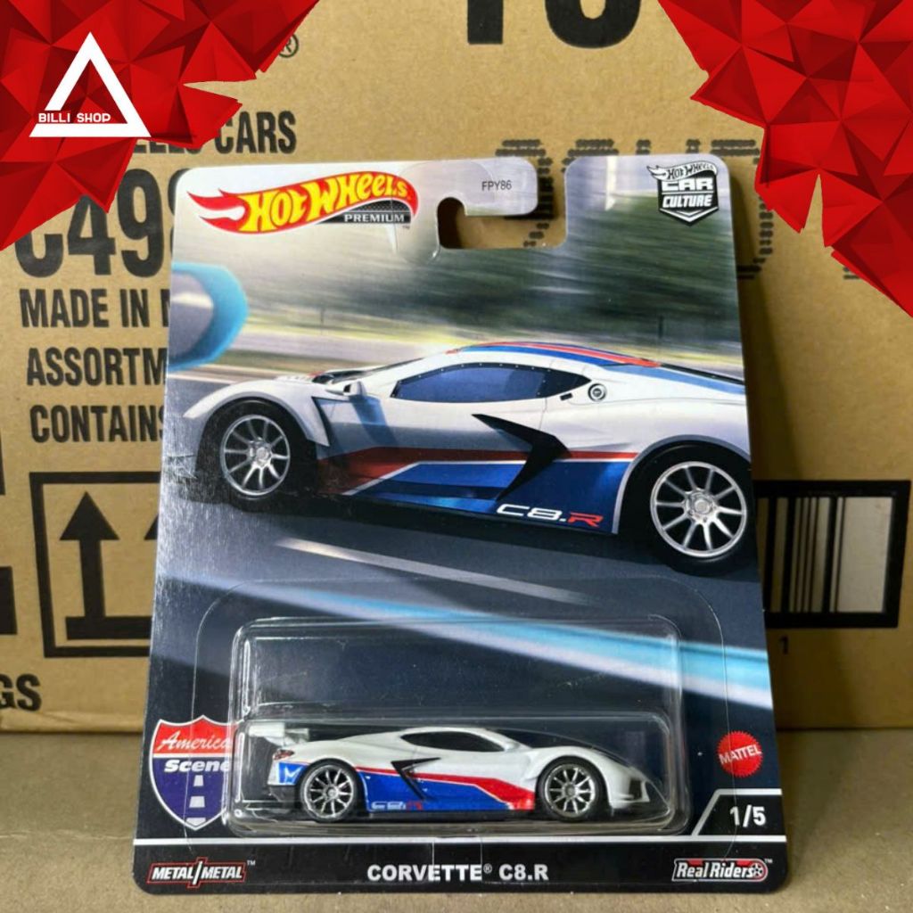 Xe mô hình Hot Wheels Premium Corvette C8.R