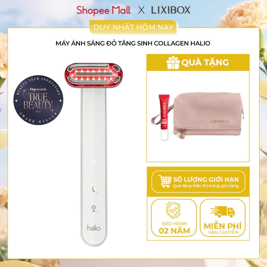 Máy Ánh Sáng Đỏ Giúp Trẻ Hoá Da Halio Red Light Therapy Device 3 in 1