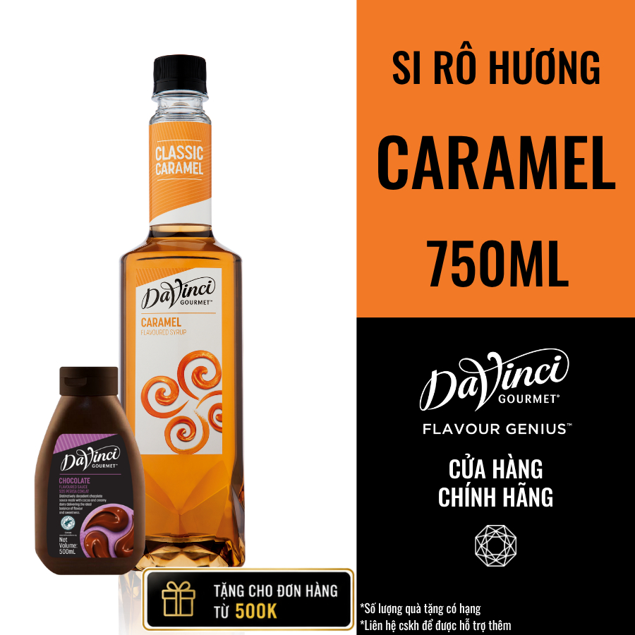 Siro Hương Caramel / Classic Caramel Syrup - DaVinci Gourmet (750ml)