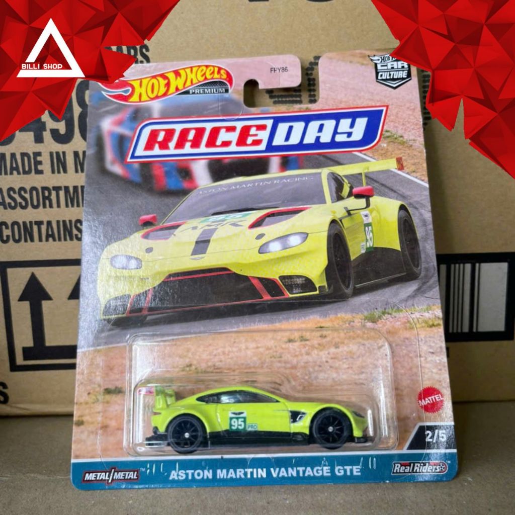 Xe mô hình Hot Wheels Premium Aston Martin Vantage GTE - Race Day