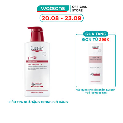 Sữa Tắm Eucerin Nhẹ Nhàng Làm Sạch Dành Cho Da Nhạy Cảm pH5 400ml