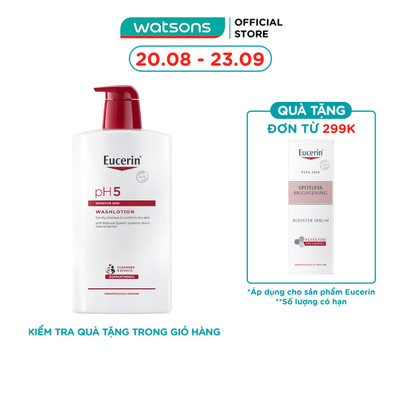 Sữa Tắm Eucerin Nhẹ Nhàng Làm Sạch Dành Cho Da Nhạy Cảm pH5 1000ml
