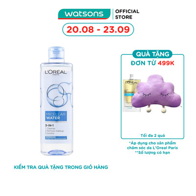 Tẩy Trang L'Oreal Paris Skincare Micellar 400ml