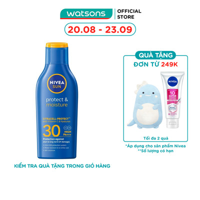 Sữa Chống Nắng Toàn Thân Nivea Sun Protect&Moisture SPF30 UVA/UVB Body Lotion 125ml