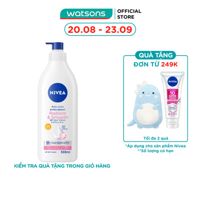 Sữa Dưỡng Thể Nivea Extra Bright Radiant & Smooth 350ml