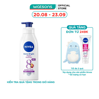 Sữa Dưỡng Thể Dưỡng Trắng Da Ban Đêm Nivea 350ml