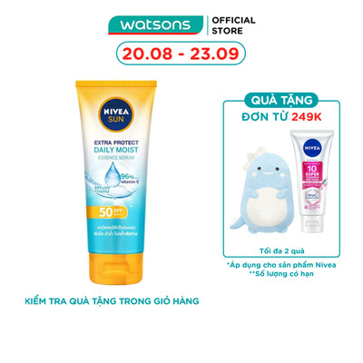Tinh Chất Chống Nắng Nivea Dưỡng Ẩm Vượt Trội Daily Moist SPF50 PA+++ 180ml
