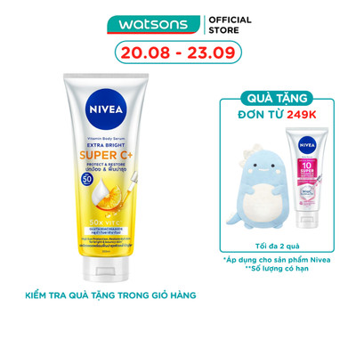 Tinh Chất Dưỡng Thể Nivea Vitamin Body Serum Extra Bright Super C+ 300ml