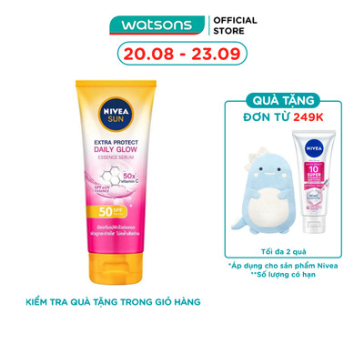 Tinh Chất Chống Nắng Nivea Sáng Mịn Đều Màu Daily Glow SPF50 PA+++ 180ml