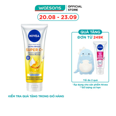 Tinh Chất Dưỡng Thể Nivea Vitamin Body Serum Extra Bright Super C+ 170ml