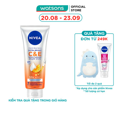 Tinh Chất Dưỡng Thể Nivea Vitamin Body Serum Extra Bright C & E 300ml