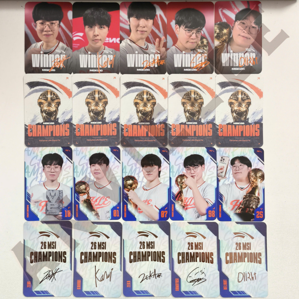 Card HLE monthly Zeus Kanavi Zeka Gumayusi Delight esport Liên Minh 2026