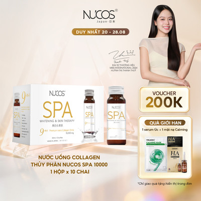 TPBVSK Nước Uống Collagen Nucos Spa 10000 Hỗ Trợ Chống Lão Hóa Trắng Da Hộp 10 chai x 50 ml