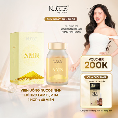 TPBVSK Viên Uống NAD+ Nucos NMN Hỗ trợ Làm Đẹp Da Chống Lão Hoá Hộp 60 viên