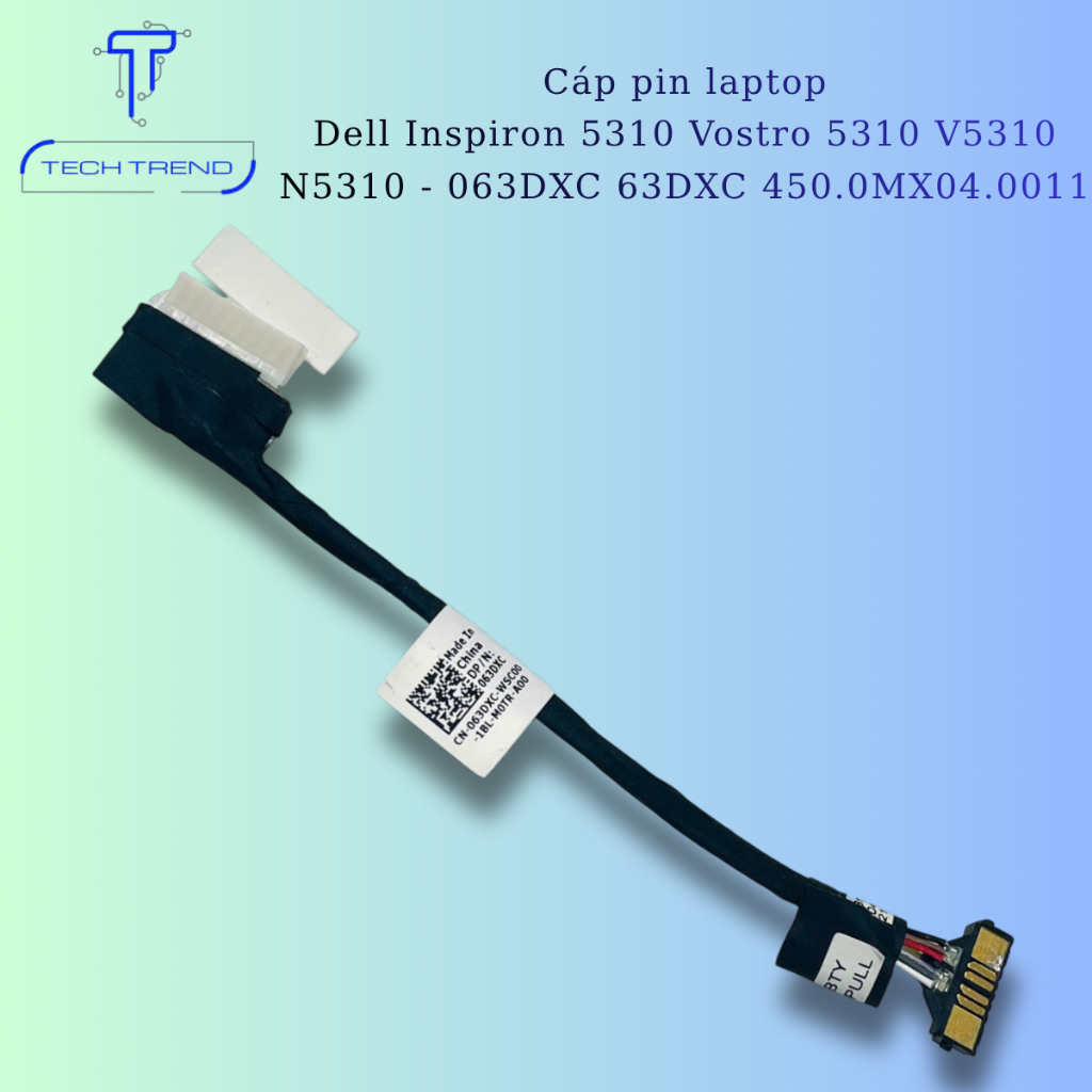 Cáp kết nối pin với laptop Dell Inspiron 5310 Vostro 5310 V5310 N5310 - 063DXC 63DXC 450.0MX04.0011 