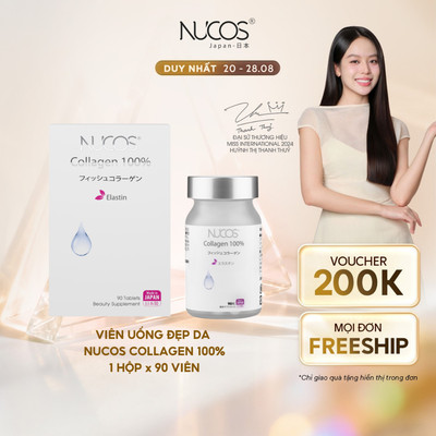 TPBVSK Viên Uống Nucos Collagen 100% Hỗ Trợ Săn Chắc Da Chống Lão Hóa Hộp 90 viên