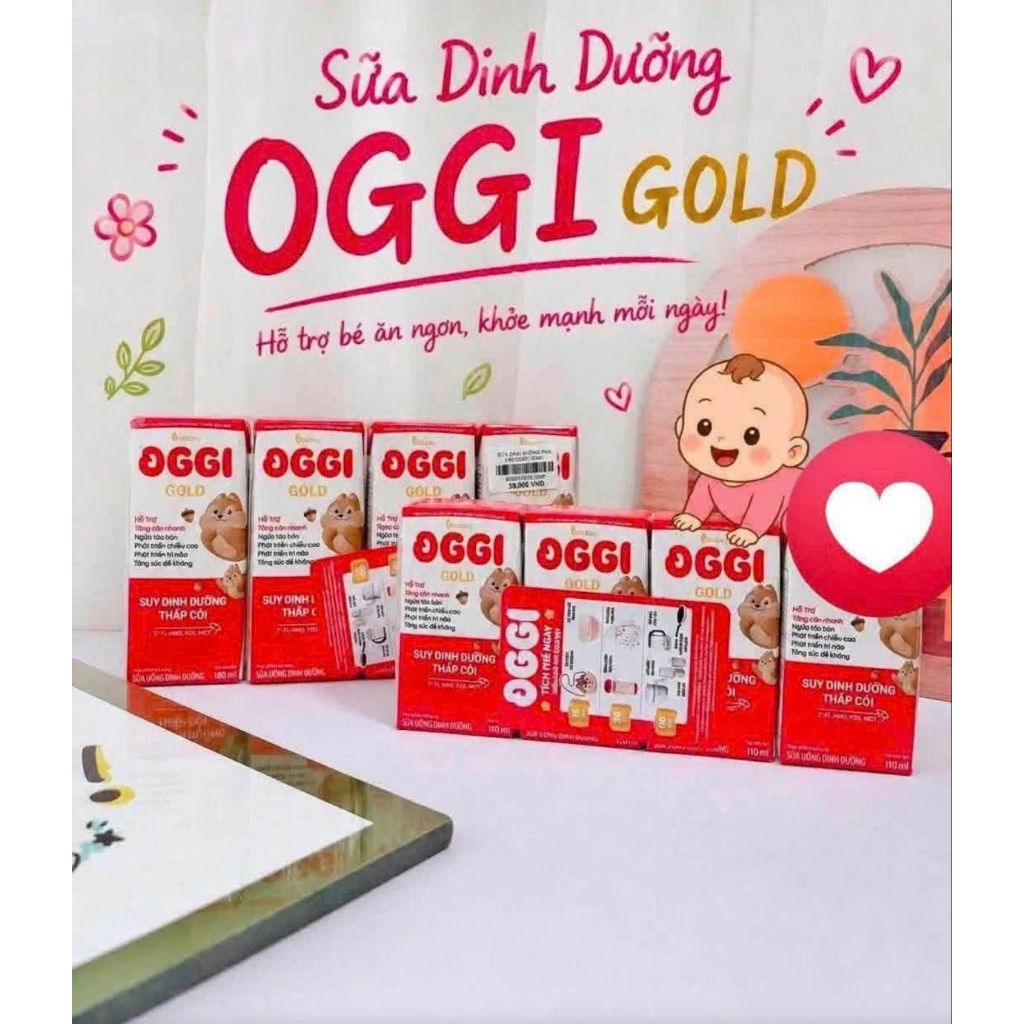 Sữa pha sẵn Oggi gold Vitadairy 110ml,180ml.