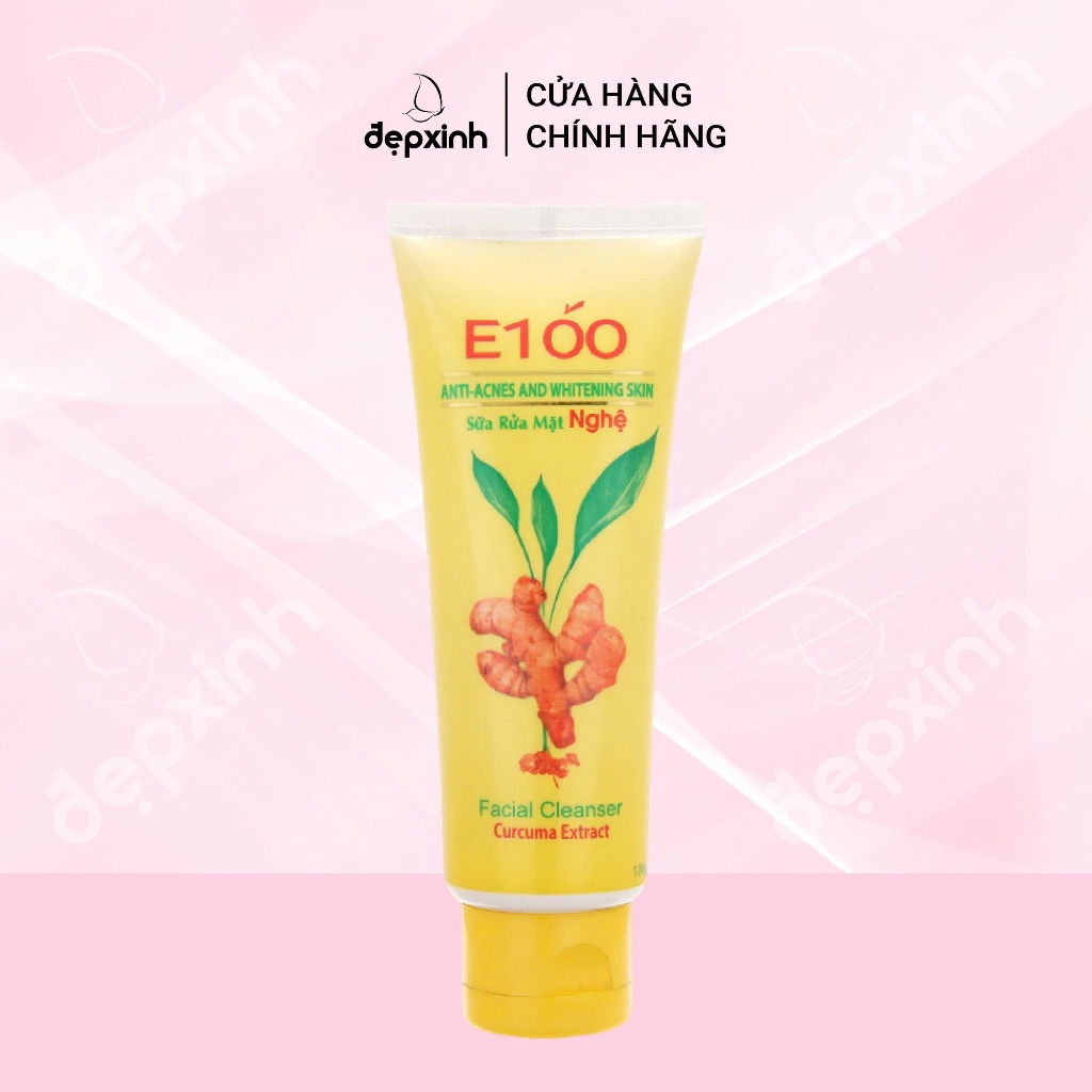 Sữa rửa mặt nghệ E100 100g