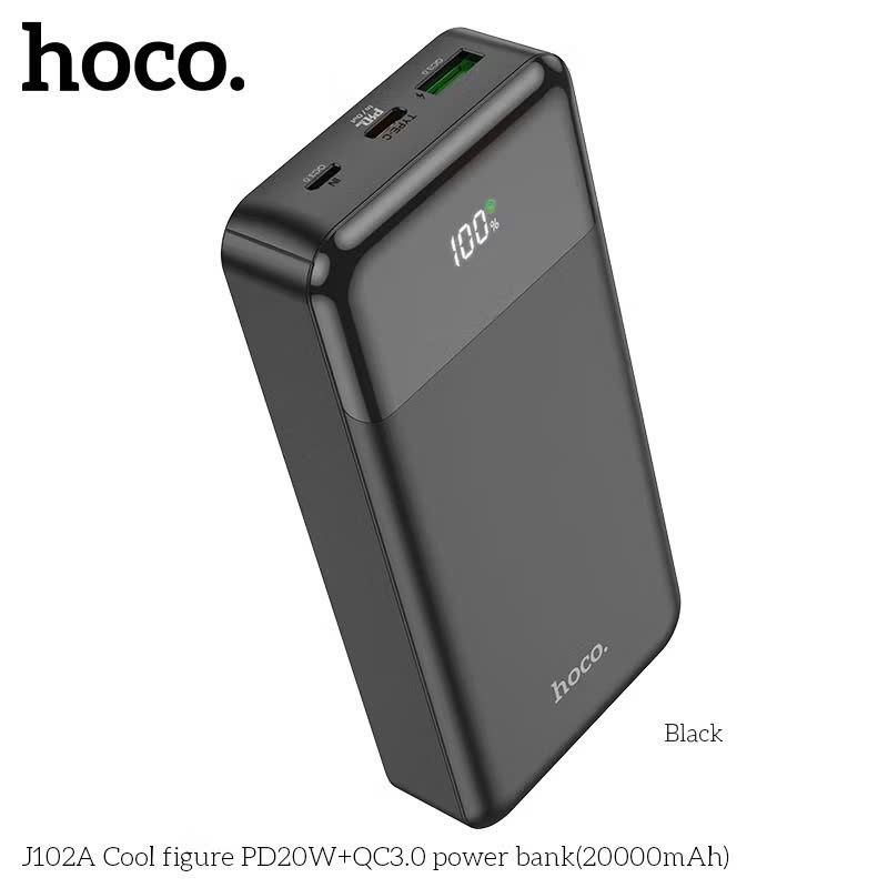Pin Dự Phòng Hoco J102A 20000mAh USB QC 3.0 20W, TypeC PD 20W