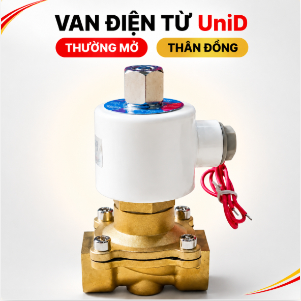 Van điện từ thường mở DN15 DN20 DN25 dùng nước thường 220v