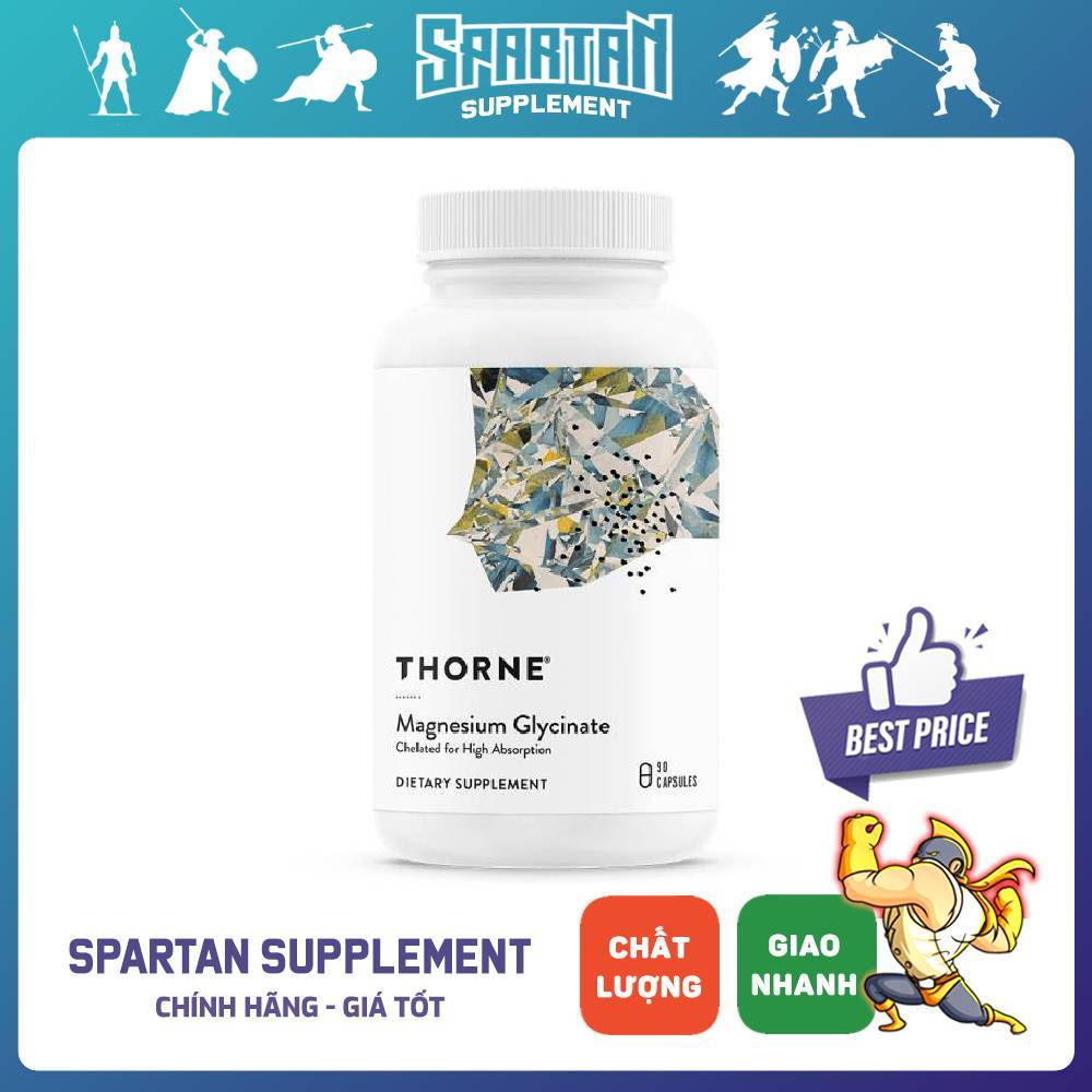 Thorne Magnesium Glycinate Magie Glycinate Dạng Viên Bổ Sung Khoáng Chất