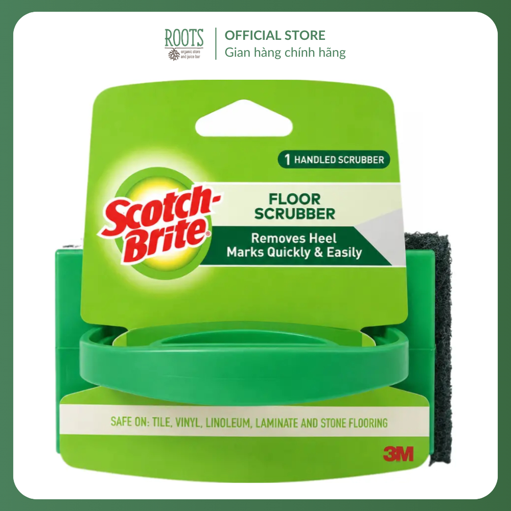 3M - Bàn Chải Cọ Sàn Siêu Sạch, Scotch-Brite, Floor Scrubber with Handle