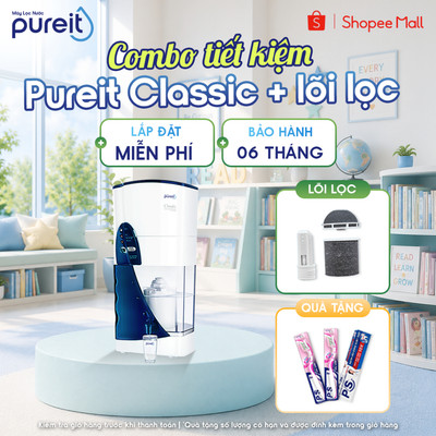 [COMBO] Máy lọc nước Pureit Classic + Bộ lọc 3000L [BH 6 THÁNG]