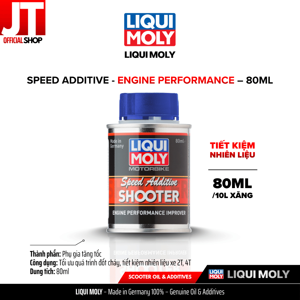 Phụ Gia Tăng Tốc Xe Máy LIQUI MOLY Speed Additive Shooter 80ml - 7915 (7820) | Chính Hãng LIQUI MOLY