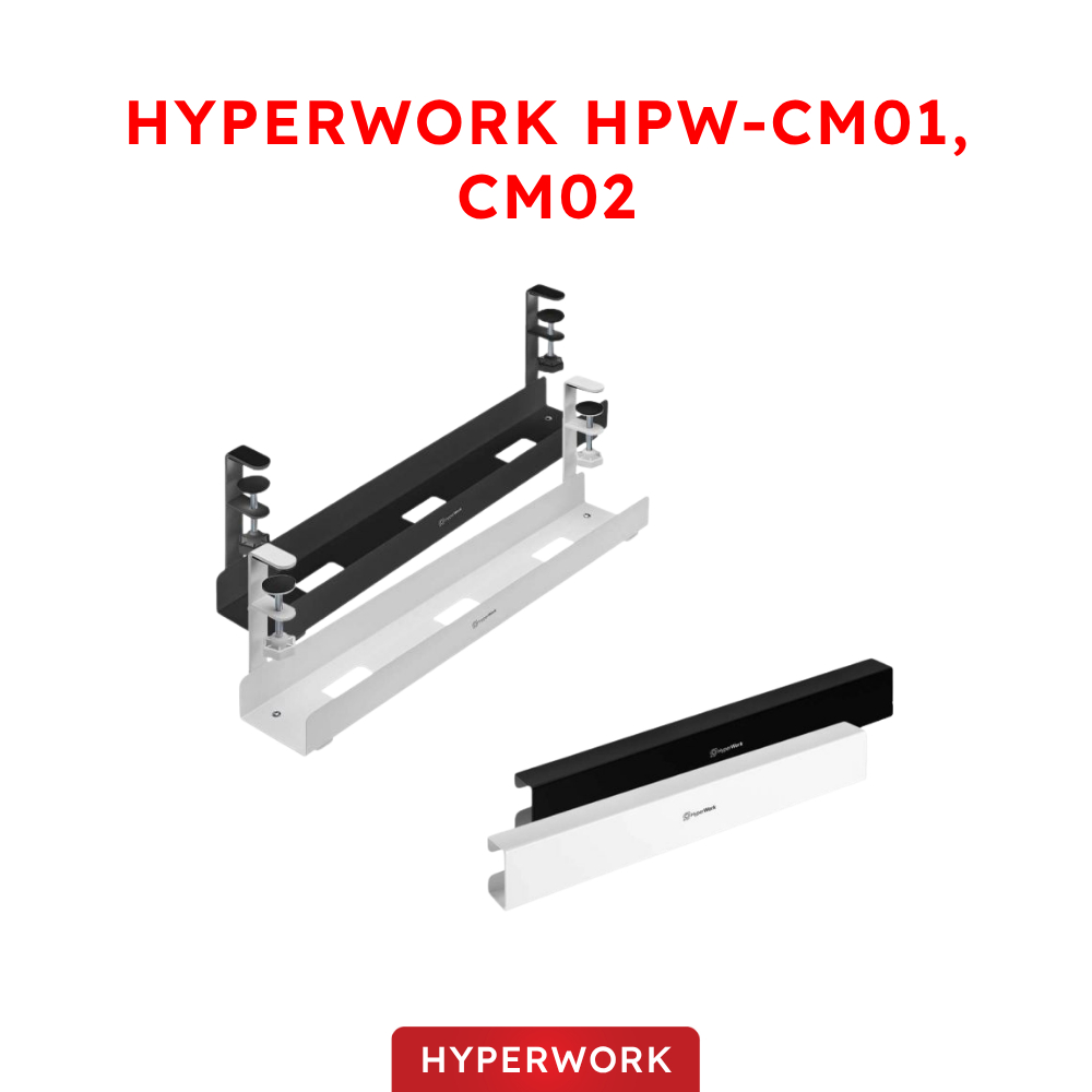 Khay giấu dây kẹp bàn HyperWork HPW-CM01, CM02