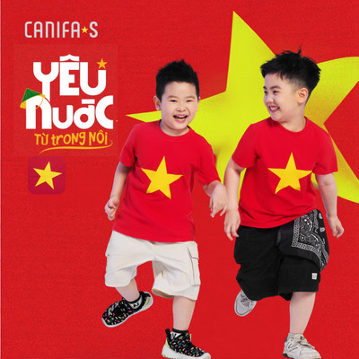 Áo phông unisex trẻ em CANIFA in Cờ đỏ sao vàng Việt Nam 3TS25S032