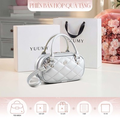 Bộ hộp quà YUUMY (Túi xách nữ YUUMY YTX90 + Hộp quà YHQ3T + Túi giấy YTG3T + Túi rút BVR3838 + Thiệp cảm ơn YBT1)