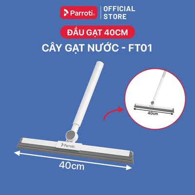 (Phụ Kiện) Đầu Gạt Nước Thay Thế 40cm Dùng Chi Cây Gạt Nước Sàn Nhà Parroti Mã FT01