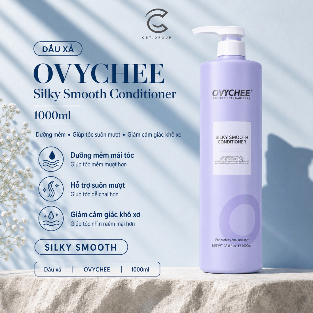 Dầu Xả Ovychee Silky Smooth Conditioner | Dưỡng Tóc Mềm Mượt, Giảm Khô Xơ, Xơ Rối.