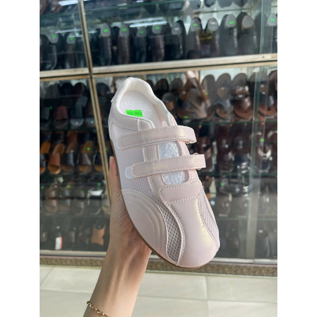 GIÀY SNEAKER FORM BALLET XÉ DÁN STYLE RETRO NỮ